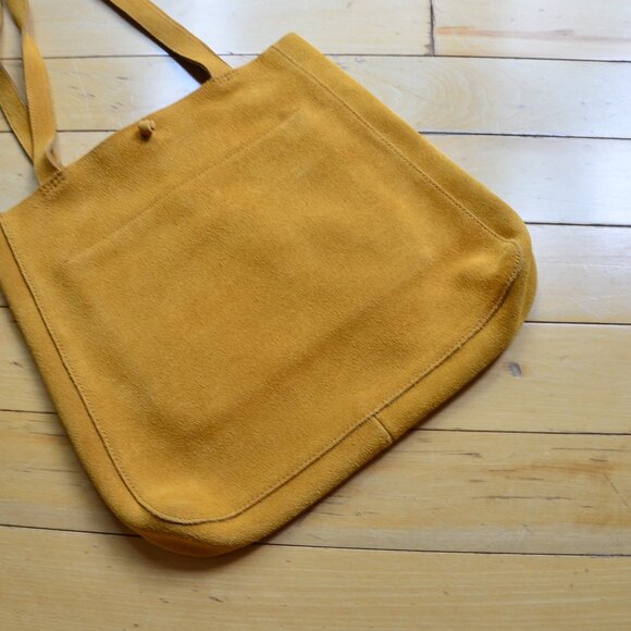Madewell Elsewhere Suede Tie Tote Shoulder Bag Purse - Picture 2 of 11